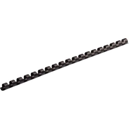 Fellowes Plastic Combs - Round Back, 1/4" , 20 sheets, Black, 25 pack 1