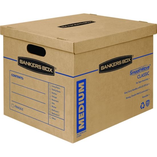 Fellowes Bankers Box SmoothMove Classic Moving Boxes, Medium 1