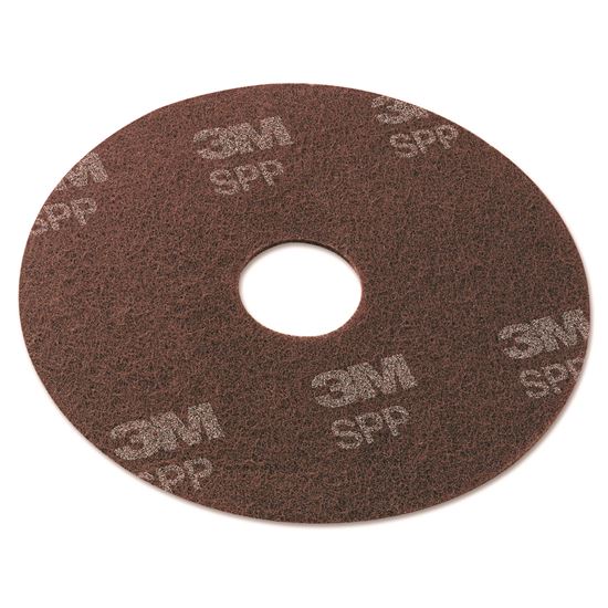 Surface Preparation Pad, 18" Diameter, Maroon, 10/Carton1