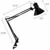 Bostitch Swing Arm Desk Lamp with Clamp, Black 4