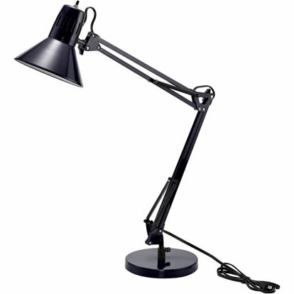 Bostitch Swing Arm Desk Lamp with Weighted Base, Black 1