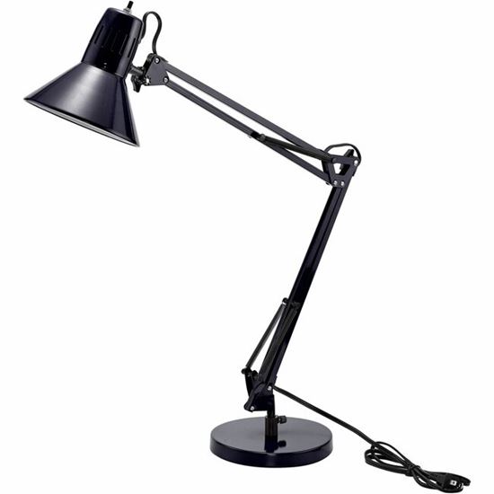 Bostitch Swing Arm Desk Lamp with Weighted Base, Black 1