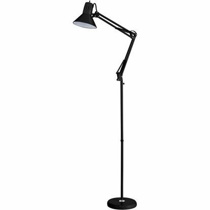 Bostitch Swing Arm Floor Lamp, Black 1