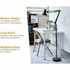 Bostitch Swing Arm Floor Lamp, Black 3