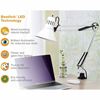 Bostitch Swing Arm Desk Lamp with Clamp, White 4