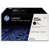 HP 05A Original Laser Toner Cartridge - Black - 2 / Carton 1