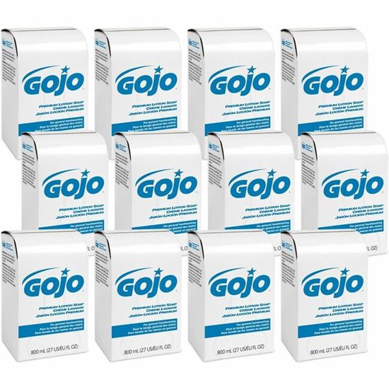GOJO® Premium Lotion Hand Soap Refills, Waterfall Fragrance, 800 mL, Case Of 12 Refills 1