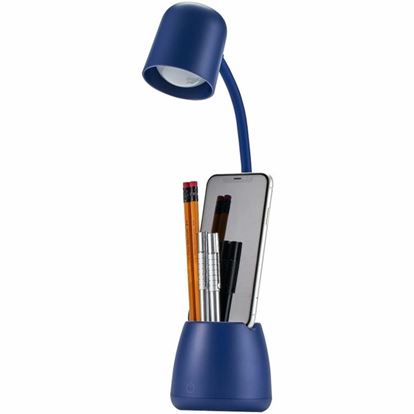 Bostitch Desk Lamp with Storage Cup, Navy 1