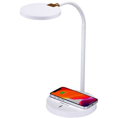 Bostitch Qi Wireless Charging LED Desk Lamp White 1