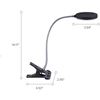 Bostitch Adjustable Clamp Desk Lamp, Black 6