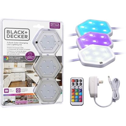 Bostitch Color-Changing LED Puck Light Kit 1