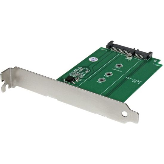 StarTech.com M.2 to SATA SSD adapter â€" expansion slot mounted - NGFF solid state drive to SATA converter 1