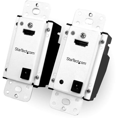 StarTech.com Wall Plate HDMI over CAT5 Extender with Power Over Cable â€" 1080p â€" 165ft (50m) 1