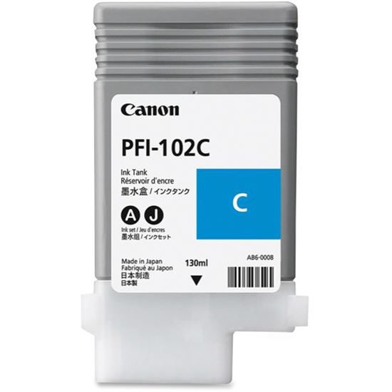 Canon PFI-102C Original Cyan Ink Cartridge 1