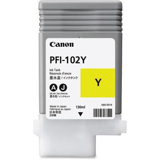Canon PFI-102Y Original Yellow Ink Cartridge 1