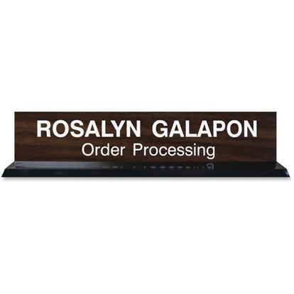 Xstamper 2"x10" Acrylic Base Desk Sign Set 1