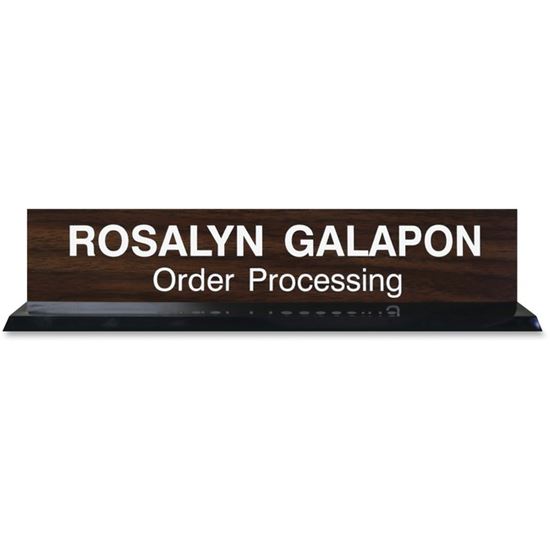 Xstamper 2"x10" Acrylic Base Desk Sign Set 1