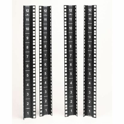 APC by Schneider Electric NetShelter CX Mounting Rail Kit for Server - Black - TAA Compliant 1