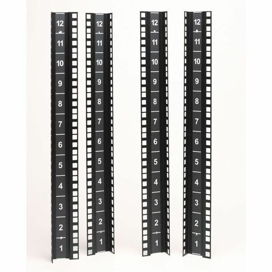 APC by Schneider Electric NetShelter CX Mounting Rail Kit for Server - Black - TAA Compliant 1