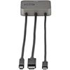StarTech.com 3-in-1 Multiport to HDMI Adapter, 4K 60Hz USB-C, HDMI or Mini DP to HDMI Video Converter, Conference Room Digital AV Adapter 2