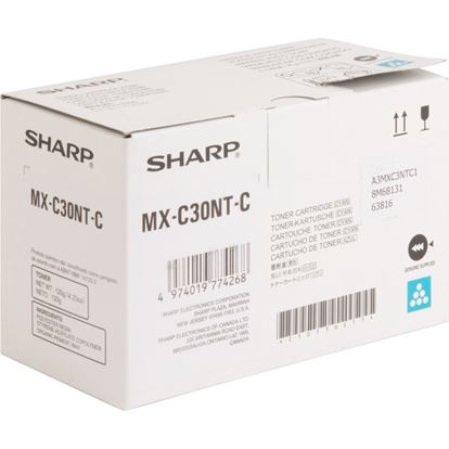 Sharp Original High Yield Laser Toner Cartridge - Cyan - 1 Each 1