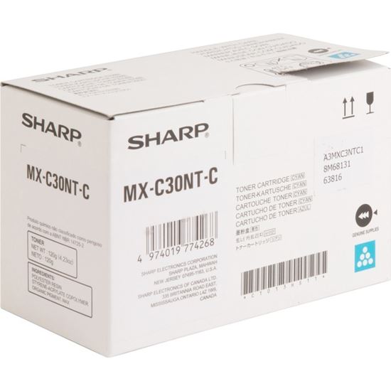 Sharp Original High Yield Laser Toner Cartridge - Cyan - 1 Each 1