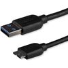 StarTech.com 1m (3ft) Slim SuperSpeed USB 3.0 A to Micro B Cable - M/M 1