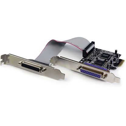StarTech.com 2 Port PCI Express / PCI-e Parallel Adapter Card â€" IEEE 1284 with Low Profile Bracket 1