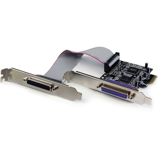 StarTech.com 2 Port PCI Express / PCI-e Parallel Adapter Card â€" IEEE 1284 with Low Profile Bracket 1