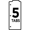 Avery&reg; Snap-In Plastic Bookmark Dividers, 5 Tabs, 1 Set, Multicolor (24908) 9