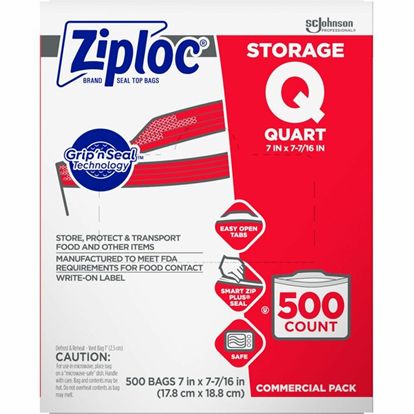 ZiplocÂ® Quart Storage Bags 1