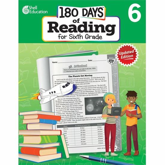 Shell Education 180 Days of Reading for Sixth Grade, 2nd Edition Printed Book 1