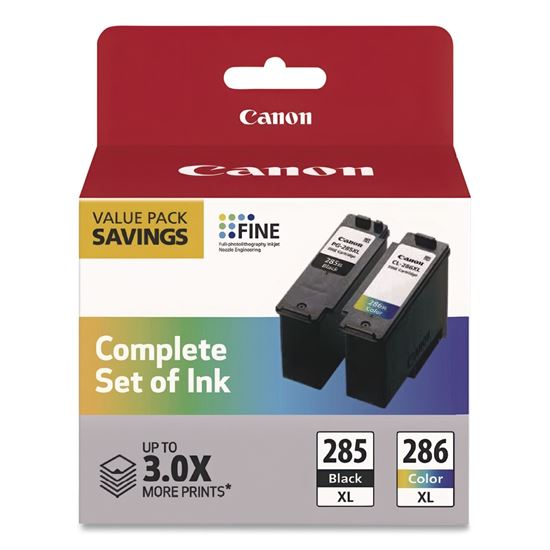6196C004 (PG-285XL/CL-286XL) High-Yield Ink, Black/Color 1