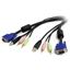 StarTech.com USBVGA4N1A6 KVM cable Black 1
