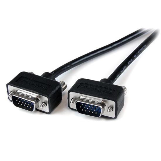 StarTech.com 10' Coax Super Thin Low Profile SVGA Monitor Cable VGA cable 120.1" (3.05 m) Black 1