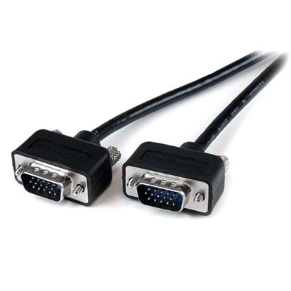 StarTech.com 15' Coax Super Thin Low Profile SVGA Monitor Cable VGA cable 177.2" (4.5 m) Black 1