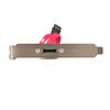 StarTech.com eSATA Cable with External Slot Plate SATA cable 11.8" (0.3 m) Black 1