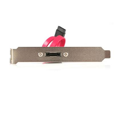 StarTech.com eSATA Cable with External Slot Plate SATA cable 11.8" (0.3 m) Black 1