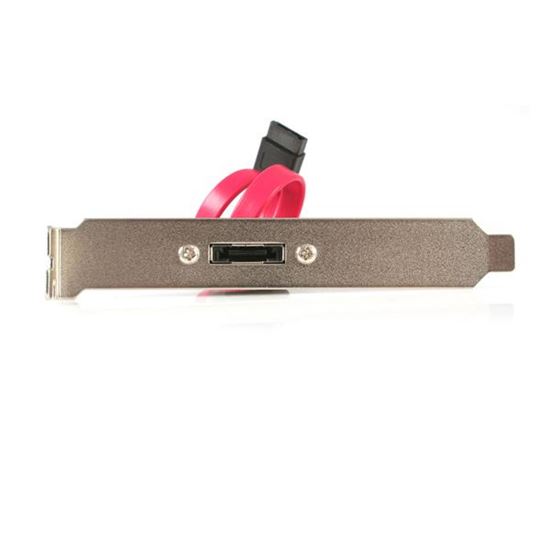 StarTech.com eSATA Cable with External Slot Plate SATA cable 11.8" (0.3 m) Black 1