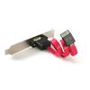 StarTech.com eSATA Cable with External Slot Plate SATA cable 11.8" (0.3 m) Black 2