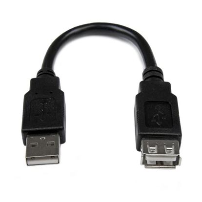 StarTech.com USBEXTAA6IN USB cable USB 2.0 5.98" (0.152 m) USB A Black 1