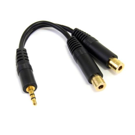 StarTech.com MUY1MFF audio cable 5.91" (0.15 m) 3.5mm 2 x 3.5mm Black 1
