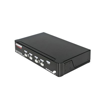 StarTech.com StarView 4 Port USB Console KVM switch Rack mounting Black 1