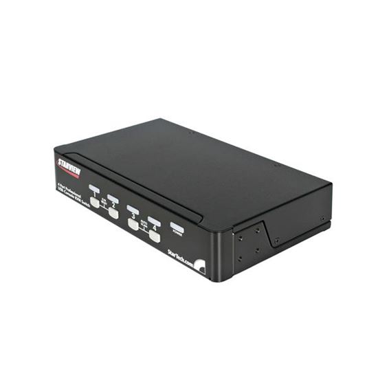 StarTech.com StarView 4 Port USB Console KVM switch Rack mounting Black 1
