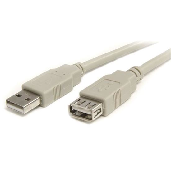 StarTech.com USBEXTAA10 USB cable USB 2.0 118.1" (3 m) USB A Beige 1