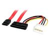 StarTech.com SATA18POW SATA cable 18" (0.457 m) SATA 7-pin + Molex (4-pin) Red 1