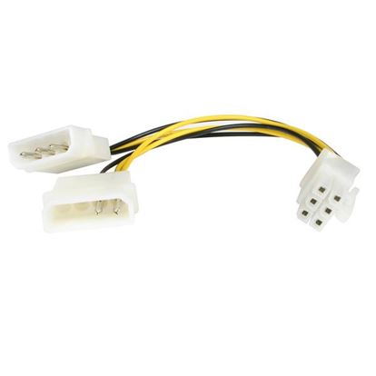 StarTech.com LP4PCIEXADAP internal power cable 6.02" (0.153 m) 1