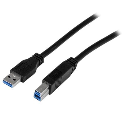 StarTech.com USB3CAB2M USB cable USB 3.2 Gen 1 (3.1 Gen 1) 78.7" (2 m) USB A USB B Black 1