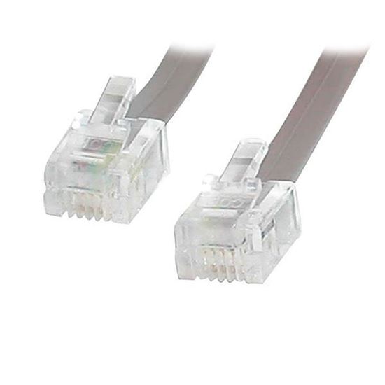 StarTech.com 25 ft. RJ11 Telephone/Modem Cable 300" (7.62 m) Gray 1