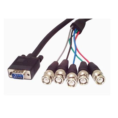 StarTech.com 6 ft. Coax SVGA Cable HDDB15M to 5 BNC Male 72" (1.83 m) Black 1